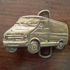Dodge Van Brass Belt Buckle